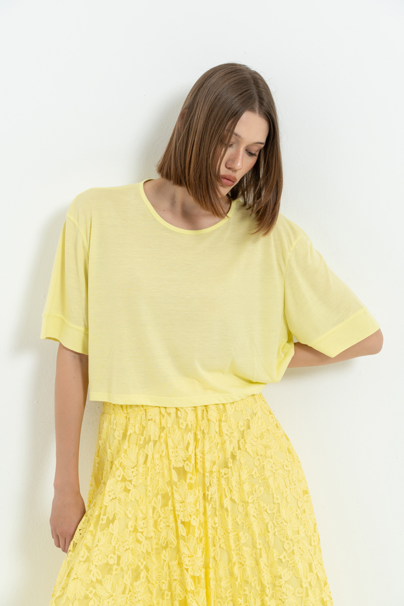 Yellow Crop T-Shirt