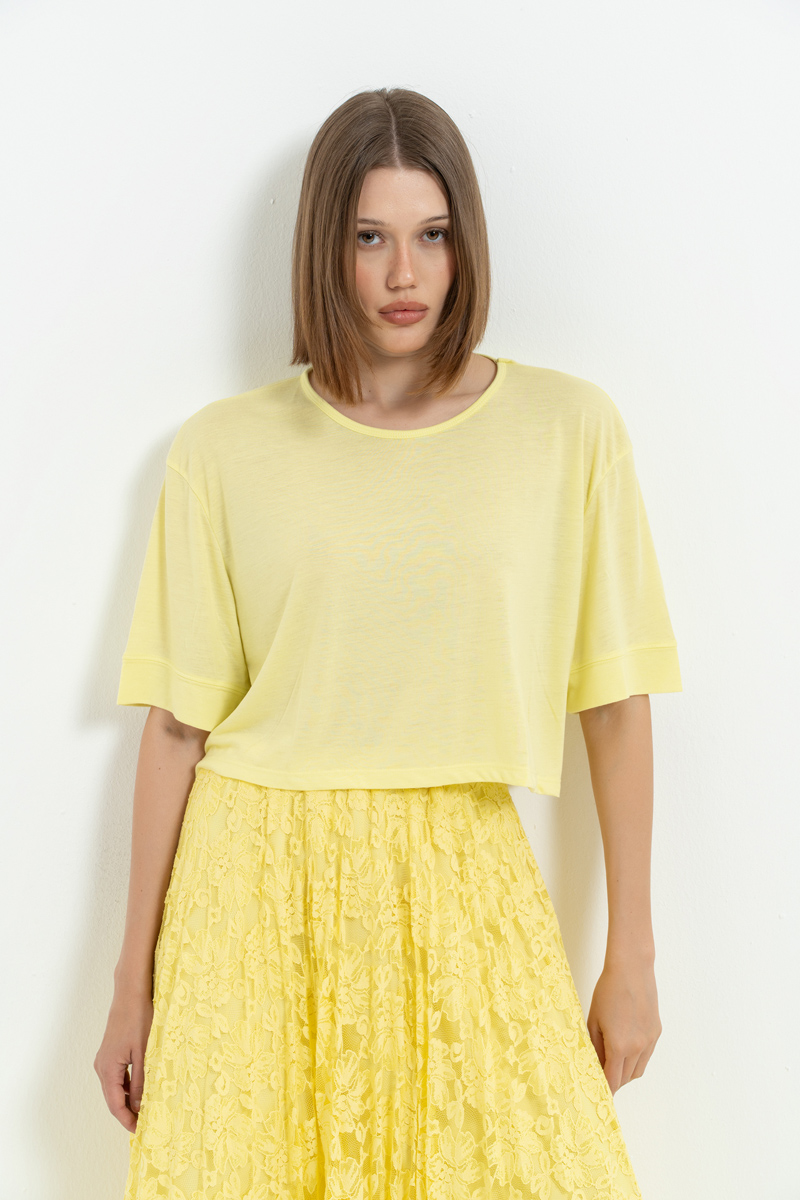 Yellow Crop T-Shirt