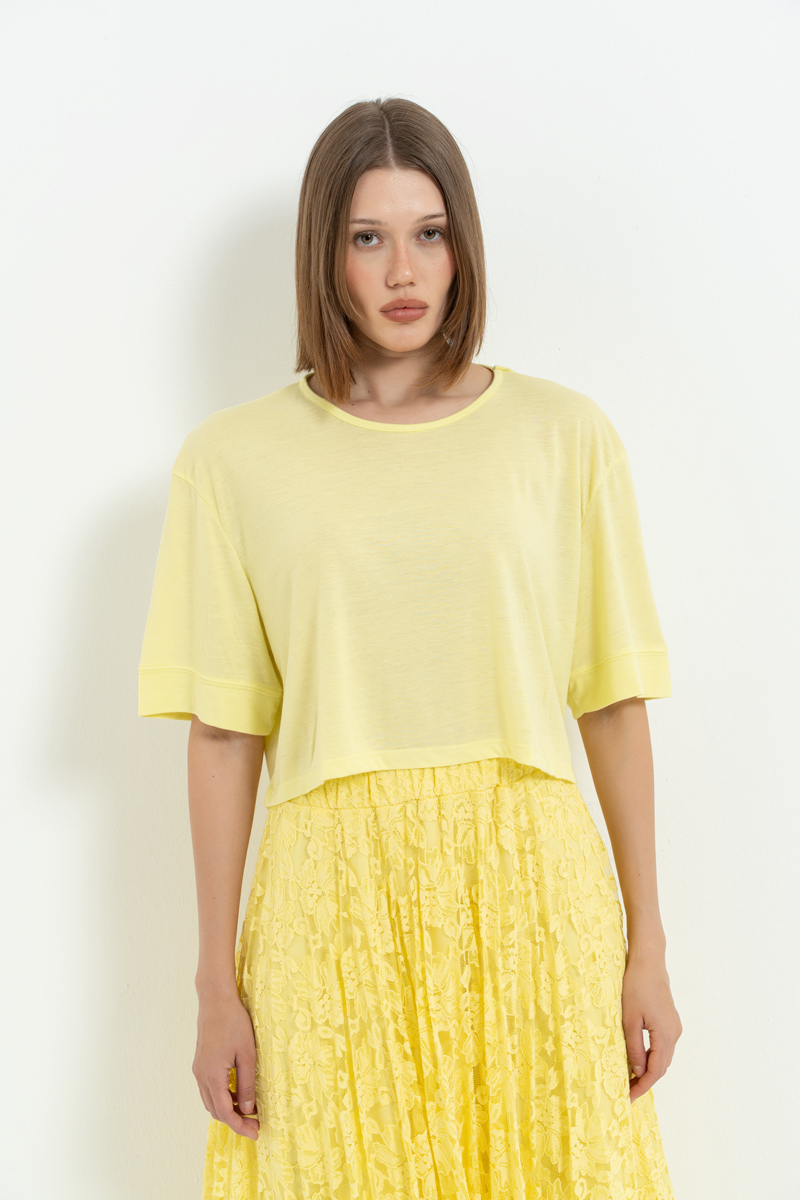Yellow Crop T-Shirt