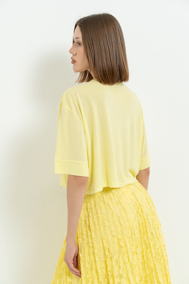 Yellow Crop T-Shirt