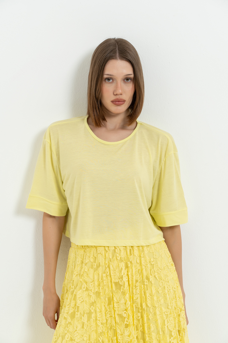 Yellow Crop T-Shirt