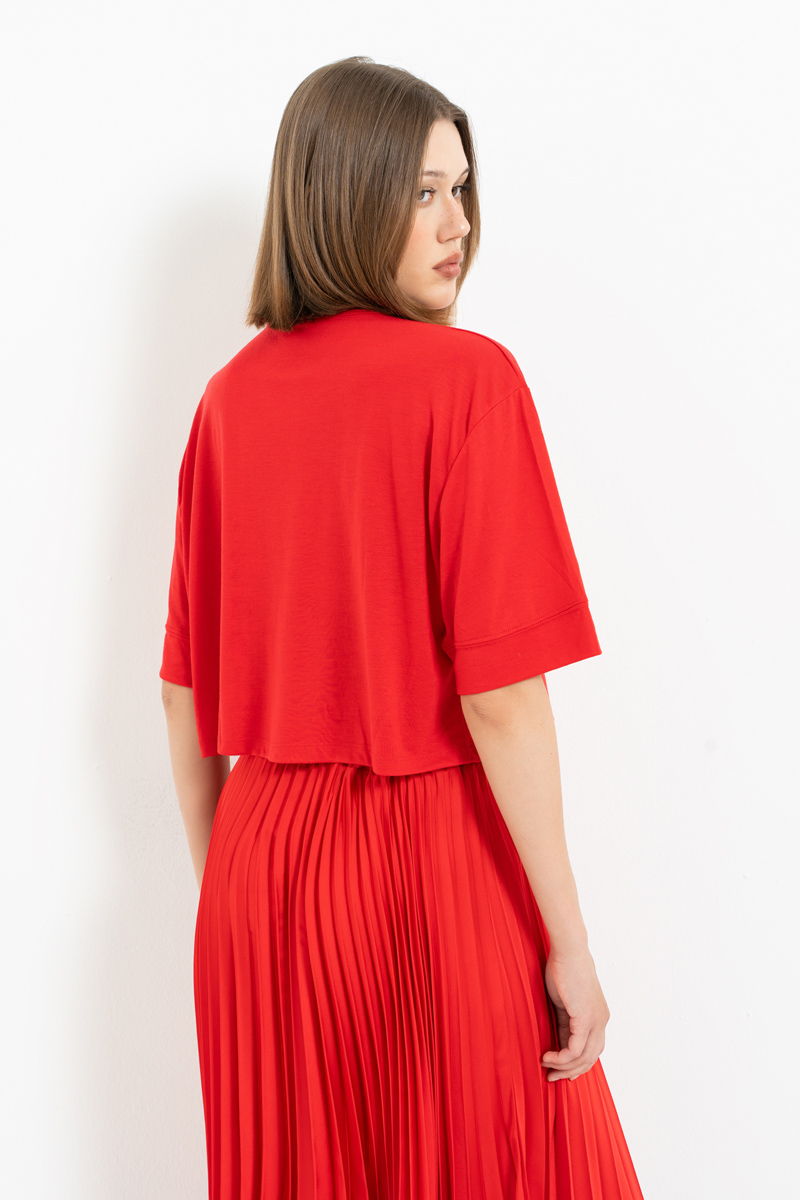 Red Crop T-Shirt