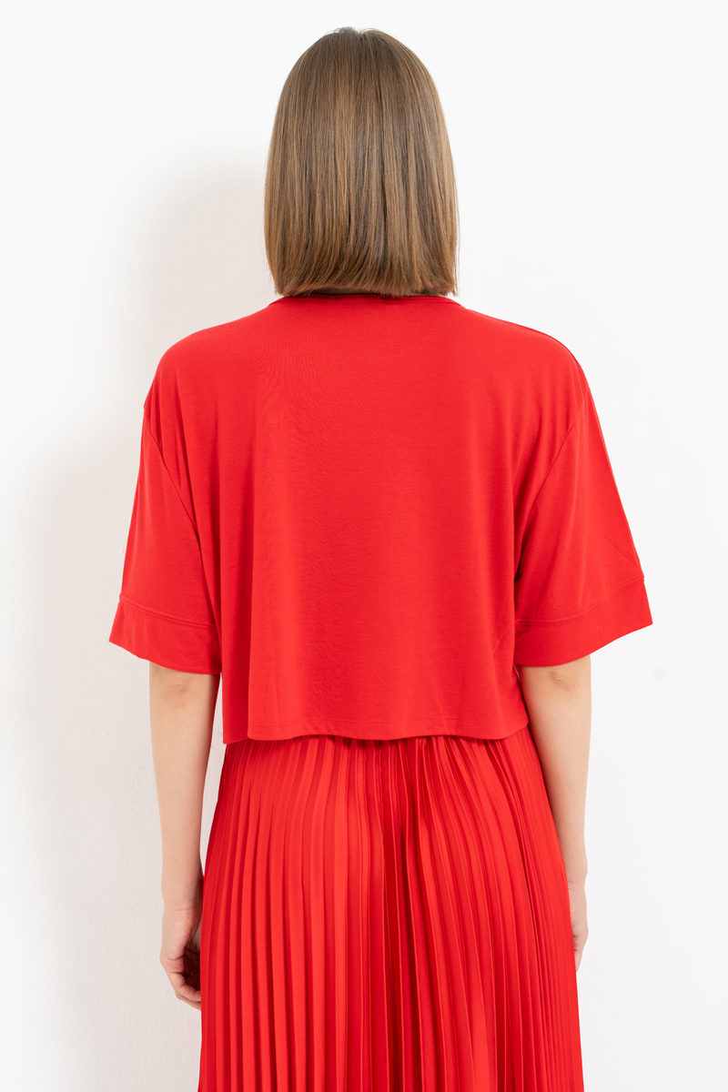 Red Crop T-Shirt