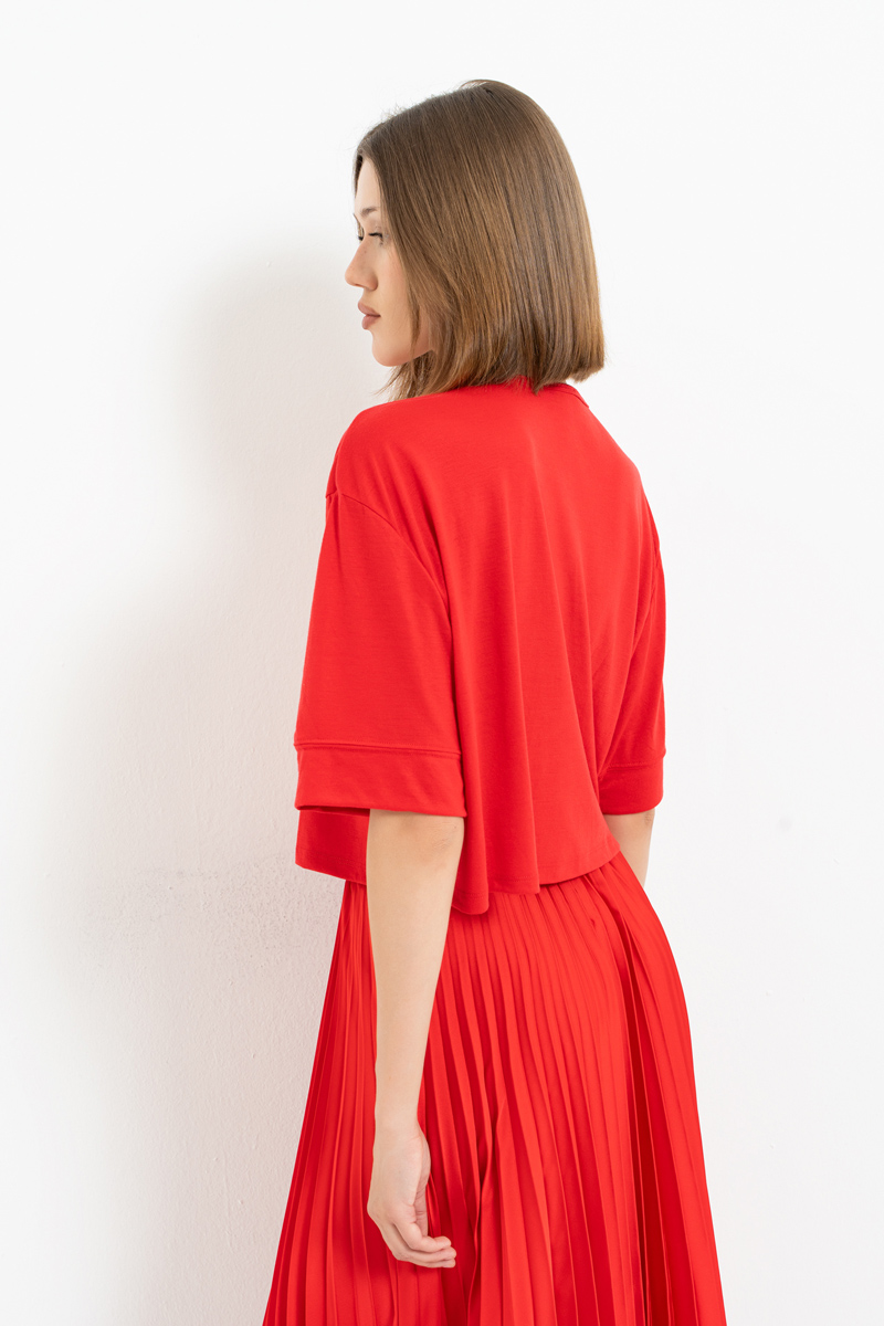 Red Crop T-Shirt