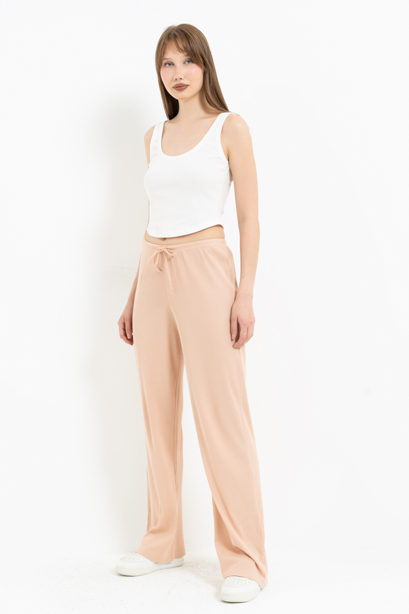 Nude Elasticated-Waist Pyjama Bottoms