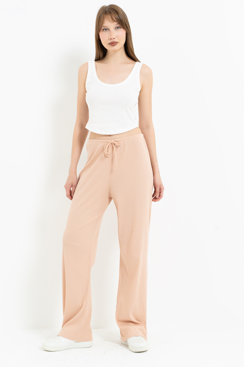 Nude Elasticated-Waist Pyjama Bottoms