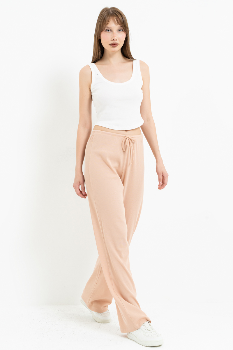 Nude Elasticated-Waist Pyjama Bottoms