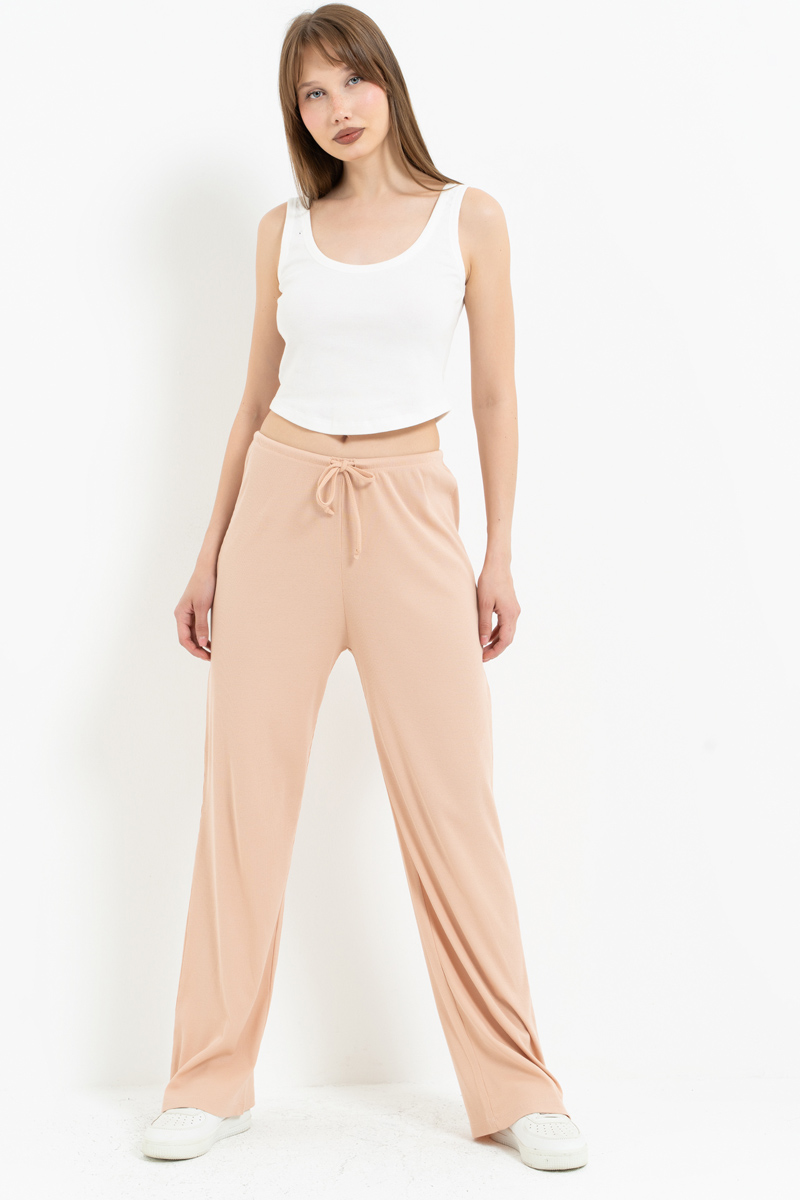 Nude Elasticated-Waist Pyjama Bottoms