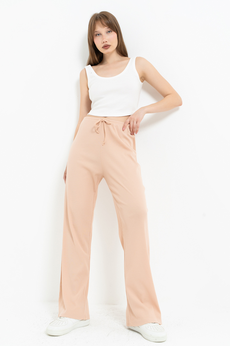 Nude Elasticated-Waist Pyjama Bottoms