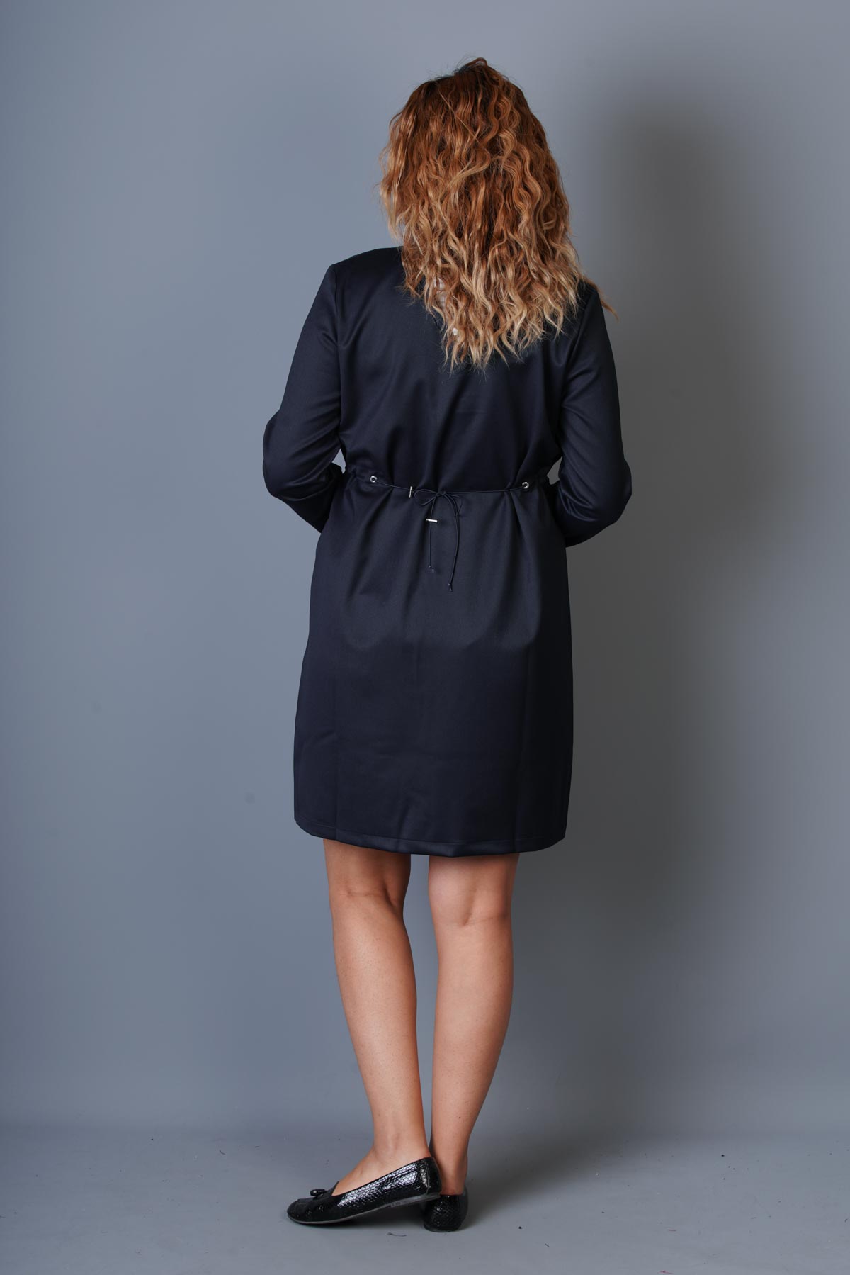 Wholesale Navy Blue DRESS WITH POCKET